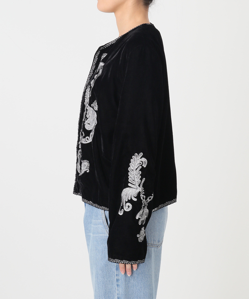 IENA(イエナ)の「COUTURE D'ADAM/クチュールドアダム Velvet Embroidery JK 26AW-200(その他アウター・レディース・ブラック・38)」の9枚目の写真