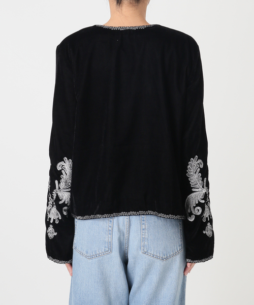 IENA(イエナ)の「COUTURE D'ADAM/クチュールドアダム Velvet Embroidery JK 26AW-200(その他アウター・レディース・ブラック・38)」の10枚目の写真