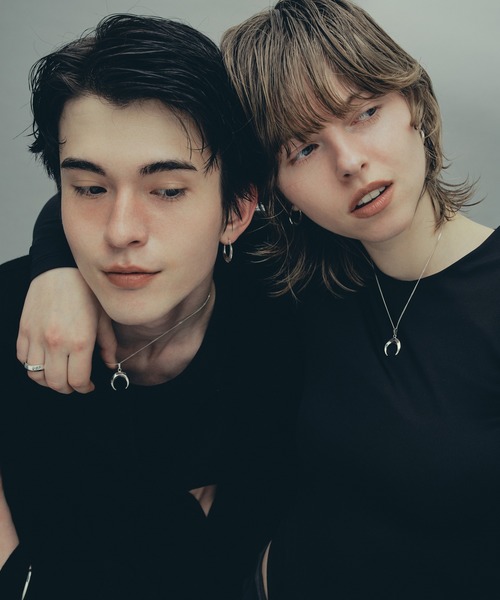 whoseA(フーシー)の「【silver925】 Moon Hoop Pierce / ムーンフープピアス(ピアス(両耳用)・メンズ・シルバー・FREE)」の9枚目の写真