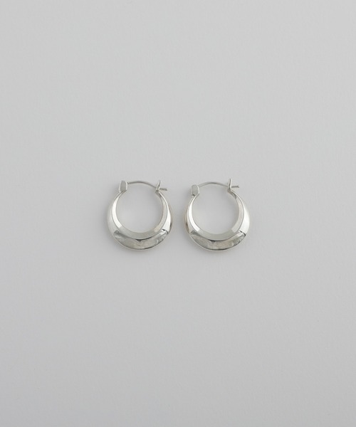 whoseA(フーシー)の「【silver925】 Moon Hoop Pierce / ムーンフープピアス(ピアス(両耳用)・メンズ・シルバー・FREE)」の11枚目の写真
