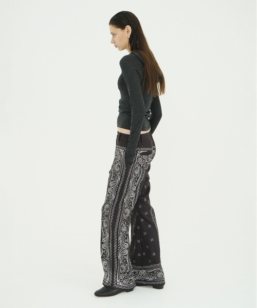 CLANE(クラネ)の「LOW WAIST BANDANA PANTS(その他パンツ・レディース・ホワイト/ブラウン・2/1)」の14枚目の写真