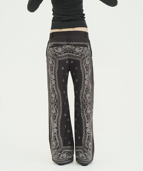 CLANE(クラネ)の「LOW WAIST BANDANA PANTS(その他パンツ・レディース・ホワイト/ブラウン・2/1)」の10枚目の写真