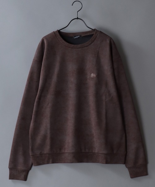 SITRY(シトリー)の「Rose Embroidery Sweat Shirt/フラワー バック刺繍 ワンポイント刺繍 オーバーサイズ スウェット トレーナー レディース メンズ(スウェット・メンズ・ブラック/ブラウン/ワイン・M/L)」の6枚目の写真