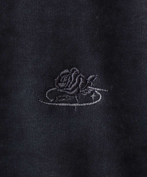SITRY(シトリー)の「Rose Embroidery Sweat Shirt/フラワー バック刺繍 ワンポイント刺繍 オーバーサイズ スウェット トレーナー レディース メンズ(スウェット・メンズ・ブラック/ブラウン/ワイン・M/L)」の11枚目の写真