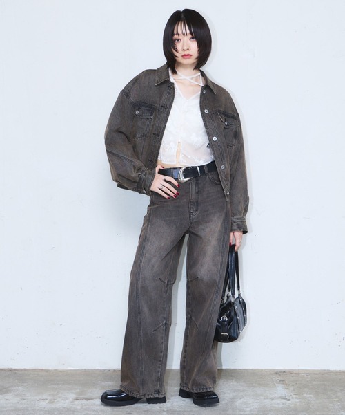 PAGEBOY(ページボーイ)の「アソートリボンギャザーブラウス(シャツ/ブラウス・レディース・ブラック/オフホワイト/レオパード・FREE)」の10枚目の写真