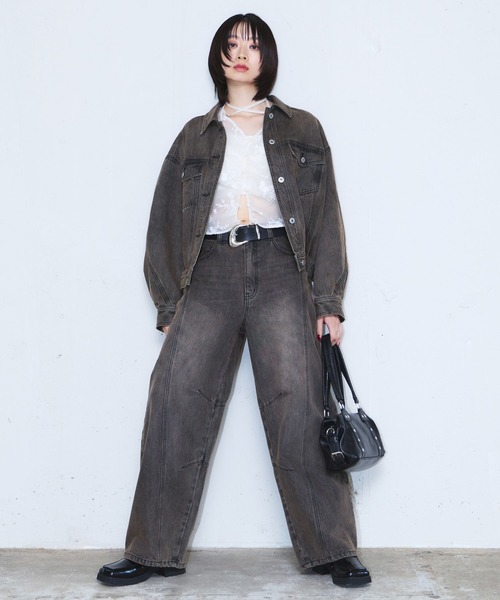 PAGEBOY(ページボーイ)の「アソートリボンギャザーブラウス(シャツ/ブラウス・レディース・ブラック/オフホワイト/レオパード・FREE)」の11枚目の写真