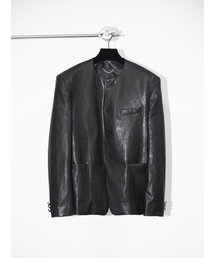 GOZER（ゴーザー）の「Collarless PU Blazer（テーラードジャケット）」