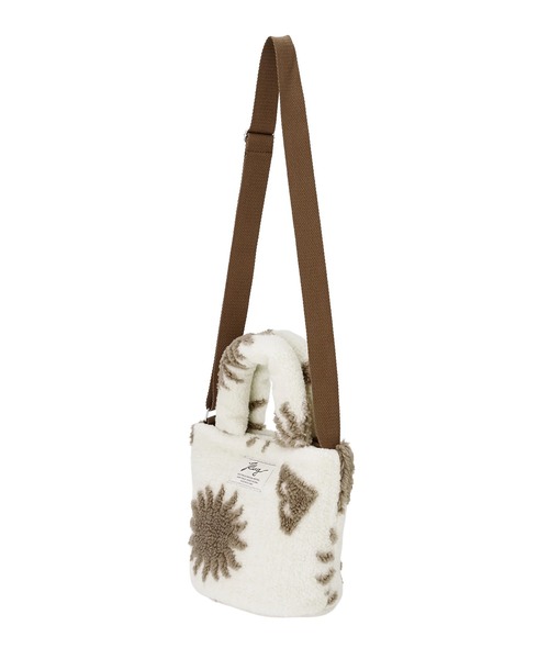 ROXY（ロキシー）の「ROXY/ロキシー ショルダーバッグ SOL AURA MINI BAG 2WAY ボア ショルダー RBG264307（ショルダーバッグ・レディース・ブルー/ベージュ/ホワイト・FREE）」の2枚目の写真