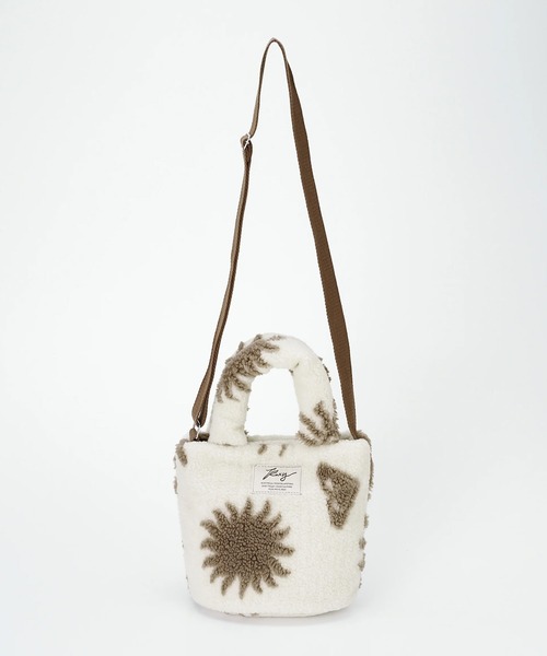 ROXY（ロキシー）の「ROXY/ロキシー ショルダーバッグ SOL AURA MINI BAG 2WAY ボア ショルダー RBG264307（ショルダーバッグ・レディース・ブルー/ベージュ/ホワイト・FREE）」の4枚目の写真