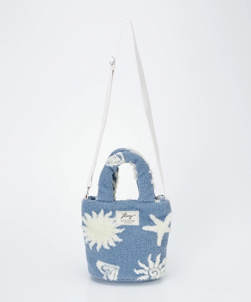 ROXY（ロキシー）の「ROXY/ロキシー ショルダーバッグ SOL AURA MINI BAG 2WAY ボア ショルダー RBG264307（ショルダーバッグ・レディース・ブルー/ベージュ/ホワイト・FREE）」の10枚目の写真
