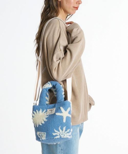ROXY（ロキシー）の「ROXY/ロキシー ショルダーバッグ SOL AURA MINI BAG 2WAY ボア ショルダー RBG264307（ショルダーバッグ・レディース・ブルー/ベージュ/ホワイト・FREE）」の15枚目の写真
