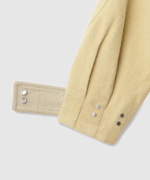 THINGS THAT MATTER(シングス ザット マター)の「【先行予約】WOOL PILE MIDDLE COAT / ウールパイルミドルコート(ダウンジャケット/コート・レディース・ブラック・FREE)」の9枚目の写真