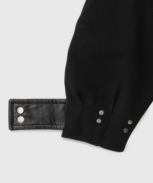 THINGS THAT MATTER(シングス ザット マター)の「【先行予約】WOOL PILE MIDDLE COAT / ウールパイルミドルコート(ダウンジャケット/コート・レディース・ブラック・FREE)」の5枚目の写真