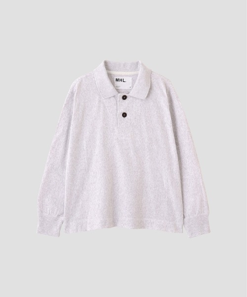 MHL.(エムエイチエル)の「FINE GRAIN COTTON JERSEY(Tシャツ/カットソー・レディース・ダークブラウン/ライトグレー・2)」の8枚目の写真
