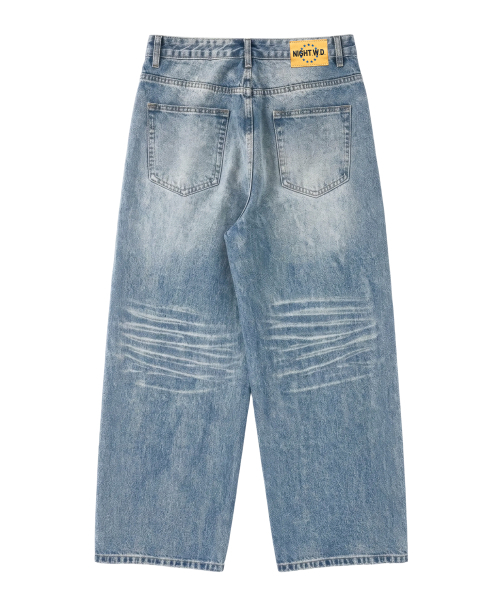 NIGHTWORKDEPT（ナイトワークデプト）の「YELLOW FREQUENCY DENIM PANTS（デニムパンツ・レディース・その他・SMALL/MEDIUM/LARGE）」の4枚目の写真