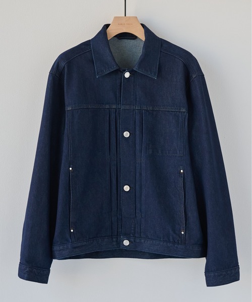 PUBLIC TOKYO(パブリックトウキョウ)の「【ZOZO限定26AW先行予約】PUBLIC DENIM Gジャケット(ブルゾン・メンズ・ブラック/ダークグレー/ダークインディゴブルー・1/2/3)」の3枚目の写真
