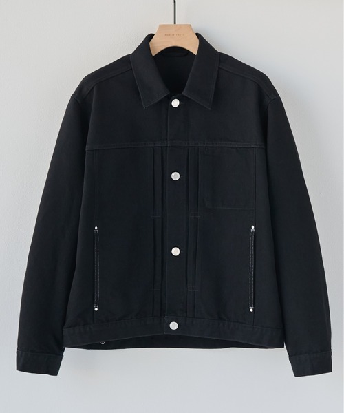 PUBLIC TOKYO(パブリックトウキョウ)の「【ZOZO限定26AW先行予約】PUBLIC DENIM Gジャケット(ブルゾン・メンズ・ブラック/ダークグレー/ダークインディゴブルー・1/2/3)」の2枚目の写真