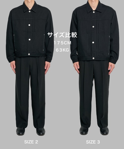 PUBLIC TOKYO(パブリックトウキョウ)の「【ZOZO限定26AW先行予約】PUBLIC DENIM Gジャケット(ブルゾン・メンズ・ブラック/ダークグレー/ダークインディゴブルー・1/2/3)」の16枚目の写真