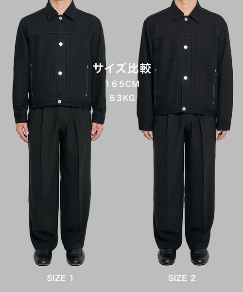 PUBLIC TOKYO(パブリックトウキョウ)の「【ZOZO限定26AW先行予約】PUBLIC DENIM Gジャケット(ブルゾン・メンズ・ブラック/ダークグレー/ダークインディゴブルー・1/2/3)」の15枚目の写真