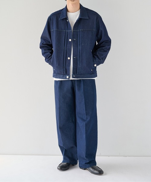 PUBLIC TOKYO(パブリックトウキョウ)の「【ZOZO限定26AW先行予約】PUBLIC DENIM Gジャケット(ブルゾン・メンズ・ブラック/ダークグレー/ダークインディゴブルー・1/2/3)」の11枚目の写真