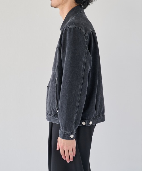 PUBLIC TOKYO(パブリックトウキョウ)の「【ZOZO限定26AW先行予約】PUBLIC DENIM Gジャケット(ブルゾン・メンズ・ブラック/ダークグレー/ダークインディゴブルー・1/2/3)」の6枚目の写真