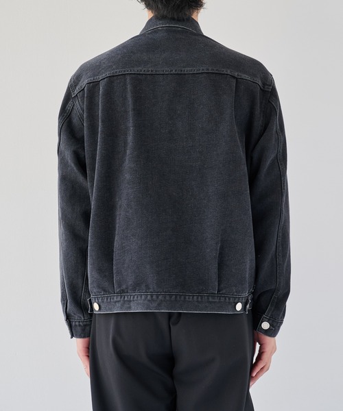 PUBLIC TOKYO(パブリックトウキョウ)の「【ZOZO限定26AW先行予約】PUBLIC DENIM Gジャケット(ブルゾン・メンズ・ブラック/ダークグレー/ダークインディゴブルー・1/2/3)」の5枚目の写真