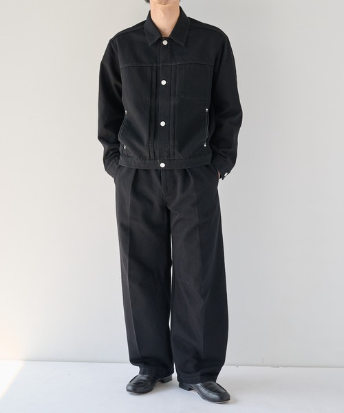 PUBLIC TOKYO(パブリックトウキョウ)の「【ZOZO限定26AW先行予約】PUBLIC DENIM Gジャケット(ブルゾン・メンズ・ブラック/ダークグレー/ダークインディゴブルー・1/2/3)」の19枚目の写真