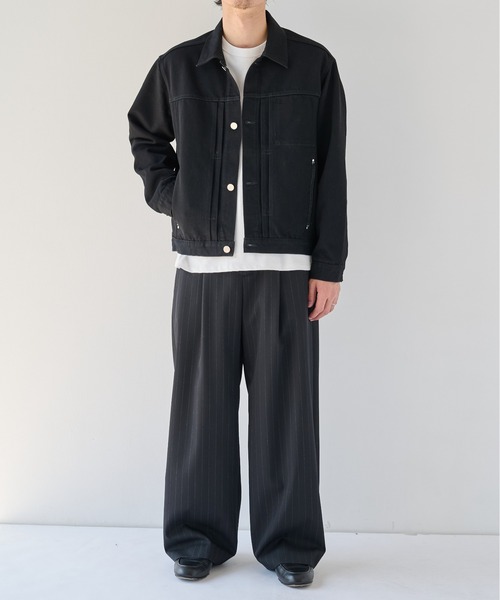 PUBLIC TOKYO(パブリックトウキョウ)の「【ZOZO限定26AW先行予約】PUBLIC DENIM Gジャケット(ブルゾン・メンズ・ブラック/ダークグレー/ダークインディゴブルー・1/2/3)」の17枚目の写真