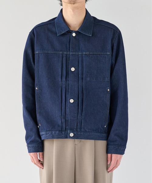 PUBLIC TOKYO(パブリックトウキョウ)の「【ZOZO限定26AW先行予約】PUBLIC DENIM Gジャケット(ブルゾン・メンズ・ブラック/ダークグレー/ダークインディゴブルー・1/2/3)」の14枚目の写真