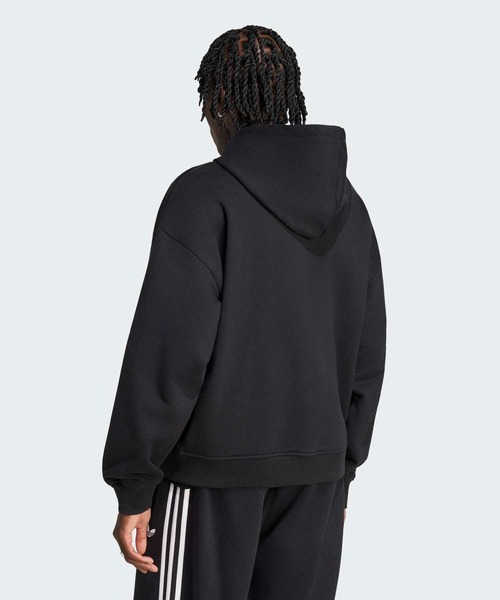adidas(アディダス)の「オーバーサイズ ジップパーカー / アディダスオリジナルス adidas Originals(パーカー・メンズ・ブラック・X-SMALL/SMALL/XX-LARGE/MEDIUM/LARGE/X-LARGE/3XL)」の4枚目の写真