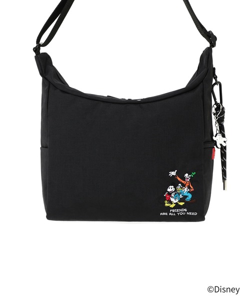 Manhattan Portage（マンハッタンポーテージ）の「BED-STUY SHOULDER BAG / MICKEY / 26（ショルダーバッグ・レディース・ブラック・MEDIUM）」の2枚目の写真