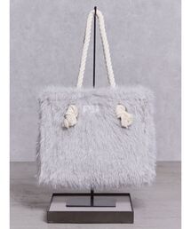GYDAラメフェイクファーMトートBAG