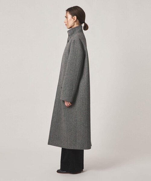 Steven Alan（スティーブンアラン）の「＜Steven Alan＞ヘリンボーン ロング コート（その他アウター・レディース・グレー/ダークブラウン・S/M）」の5枚目の写真