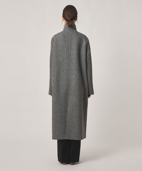 Steven Alan（スティーブンアラン）の「＜Steven Alan＞ヘリンボーン ロング コート（その他アウター・レディース・グレー/ダークブラウン・S/M）」の6枚目の写真