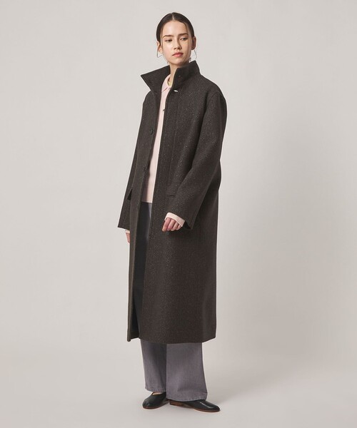 Steven Alan（スティーブンアラン）の「＜Steven Alan＞ヘリンボーン ロング コート（その他アウター・レディース・グレー/ダークブラウン・S/M）」の7枚目の写真