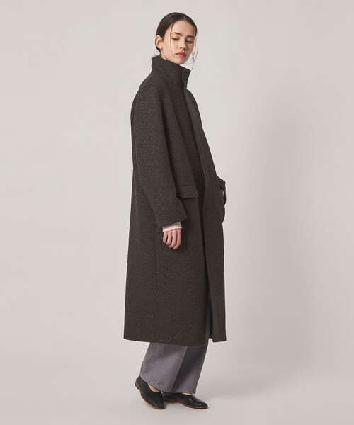 Steven Alan（スティーブンアラン）の「＜Steven Alan＞ヘリンボーン ロング コート（その他アウター・レディース・グレー/ダークブラウン・S/M）」の8枚目の写真