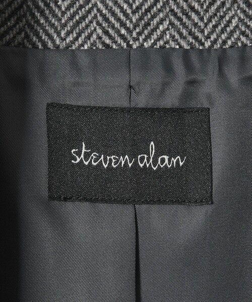 Steven Alan（スティーブンアラン）の「＜Steven Alan＞ヘリンボーン ロング コート（その他アウター・レディース・グレー/ダークブラウン・S/M）」の18枚目の写真