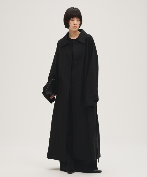 TODAYFUL(トゥデイフル)の「Spring Over Coat(ステンカラーコート・レディース・ブラック/セージグリーン/キナリ・36inch/38inch)」の18枚目の写真