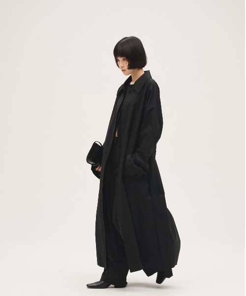 TODAYFUL(トゥデイフル)の「Spring Over Coat(ステンカラーコート・レディース・ブラック/セージグリーン/キナリ・36inch/38inch)」の17枚目の写真