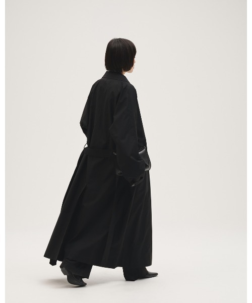 TODAYFUL(トゥデイフル)の「Spring Over Coat(ステンカラーコート・レディース・ブラック/セージグリーン/キナリ・36inch/38inch)」の16枚目の写真