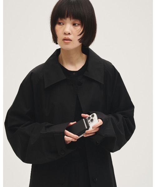 TODAYFUL(トゥデイフル)の「Spring Over Coat(ステンカラーコート・レディース・ブラック/セージグリーン/キナリ・36inch/38inch)」の15枚目の写真