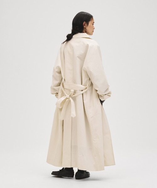 TODAYFUL(トゥデイフル)の「Spring Over Coat(ステンカラーコート・レディース・ブラック/セージグリーン/キナリ・36inch/38inch)」の12枚目の写真