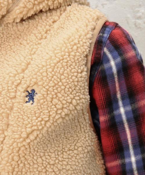 GYMPHLEX（ジムフレックス）の「［WEB限定］Gymphlex（ジムフレックス） BOA HOODベスト（ベスト・レディース・ベージュ/ネイビー・FREE）」の15枚目の写真