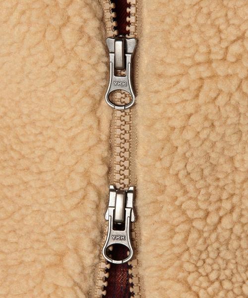 GYMPHLEX（ジムフレックス）の「［WEB限定］Gymphlex（ジムフレックス） BOA HOODベスト（ベスト・レディース・ベージュ/ネイビー・FREE）」の19枚目の写真