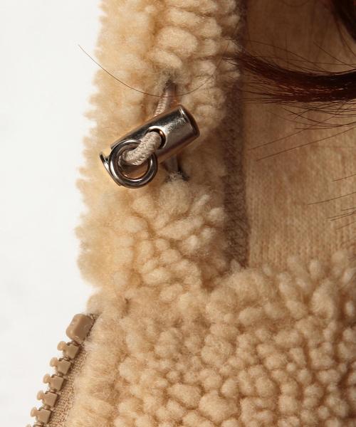 GYMPHLEX（ジムフレックス）の「［WEB限定］Gymphlex（ジムフレックス） BOA HOODベスト（ベスト・レディース・ベージュ/ネイビー・FREE）」の20枚目の写真