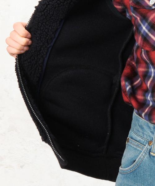 GYMPHLEX（ジムフレックス）の「［WEB限定］Gymphlex（ジムフレックス） BOA HOODベスト（ベスト・レディース・ベージュ/ネイビー・FREE）」の11枚目の写真