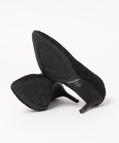 PourVous（プールヴー）の「ラメ&レースパンプス ハイヒール結婚式  フォーマル オケージョン 同窓会（パンプス・レディース・ブラック/ベージュ・24.0cm/23.0cm/23.5cm/22.0cm/22.5cm/24.5cm/21.5cm/25.0cm）」の14枚目の写真