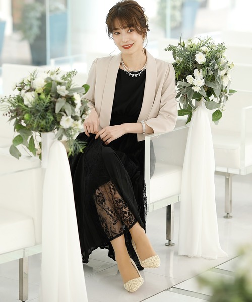 PourVous（プールヴー）の「ラメ&レースパンプス ハイヒール結婚式  フォーマル オケージョン 同窓会（パンプス・レディース・ブラック/ベージュ・24.0cm/23.0cm/23.5cm/22.0cm/22.5cm/24.5cm/21.5cm/25.0cm）」の3枚目の写真