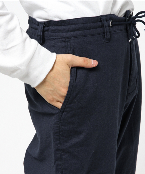 rovtski（ロフトスキー）の「綿麻ストレッチイージーパンツ（チノパンツ・メンズ・ベージュ/ブラック/オリーブ/ネイビー・LARGE/MEDIUM）」の10枚目の写真
