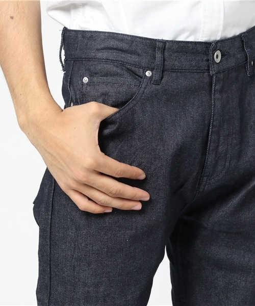 rovtski（ロフトスキー）の「コーティングデニム5ポケットパンツ（デニムパンツ・メンズ・インディゴブルー/ブルー/ブラック・MEDIUM/LARGE）」の9枚目の写真